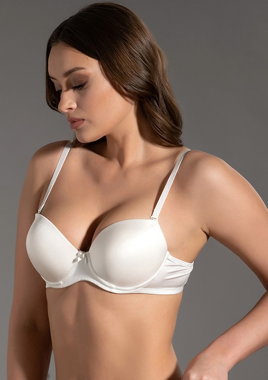 NEW BRA - 3370250000 Kadın Ekru Desteksiz Basic Sütyen