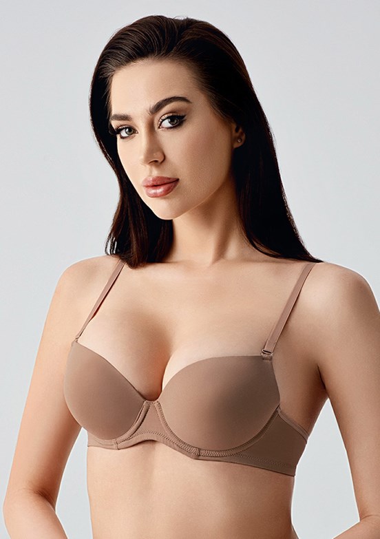 NEW BRA - 3370250000 Kadın Capucino Desteksiz Basic Sütyen