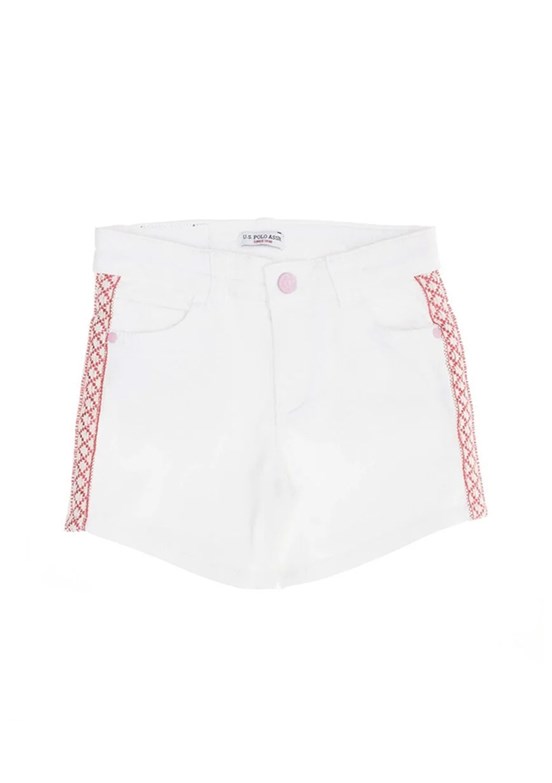 U.S. Polo Assn Beyaz Kız Çocuk Şort