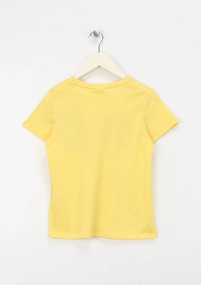 U.S. Polo Assn Sarı Kız Çocuk Slim T-Shirt