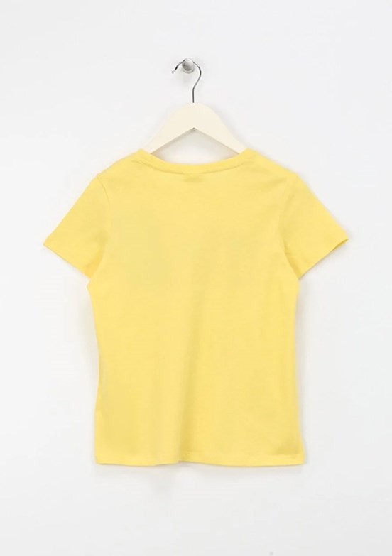 U.S. Polo Assn Sarı Kız Çocuk Slim T-Shirt