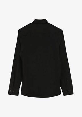 US POLO ASSN Siyah Erkek Uzun Kol Gömlek