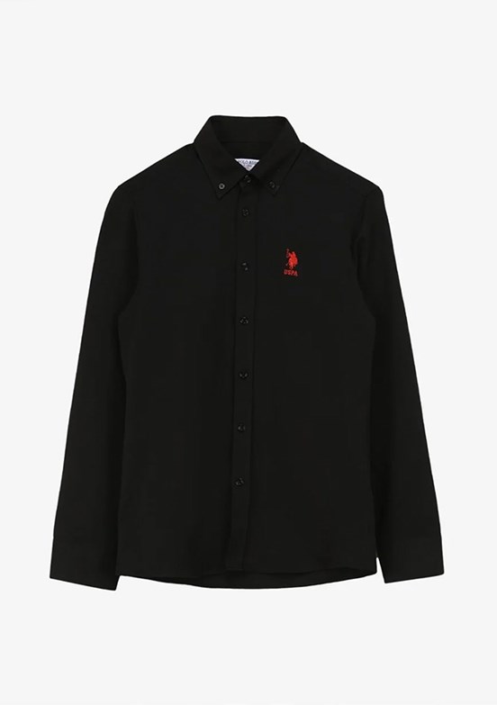 US POLO ASSN Siyah Erkek Uzun Kol Gömlek