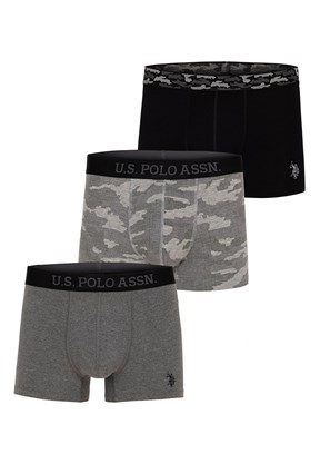 US POLO ASSN Siyah Erkek Boxer