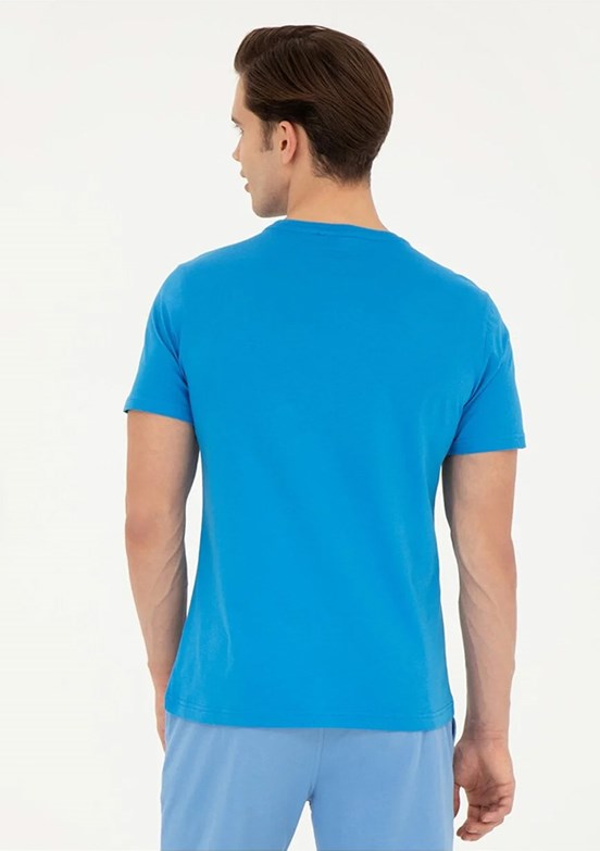 U.S. Polo Assn Mavi Erkek Regular T-Shirt