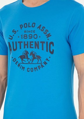U.S. Polo Assn Mavi Erkek Regular T-Shirt