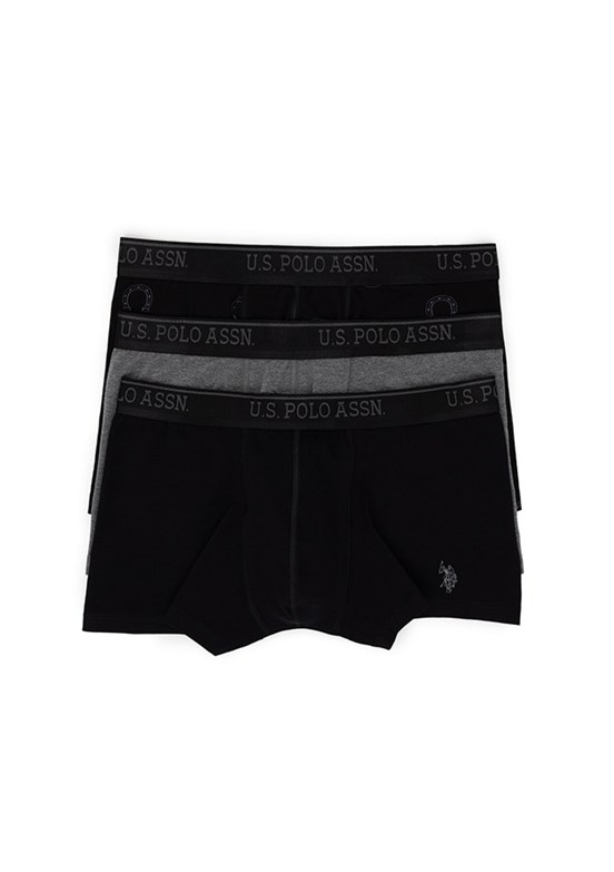 US POLO ASSN Siyah Erkek Boxer