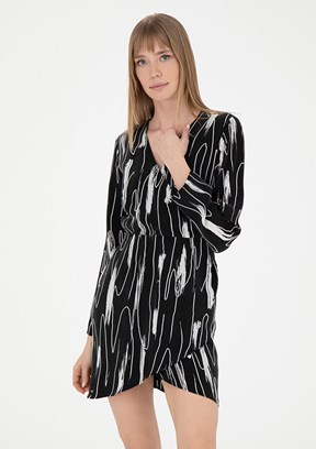 Pierre Cardin Siyah Kadın Culotte Elbise