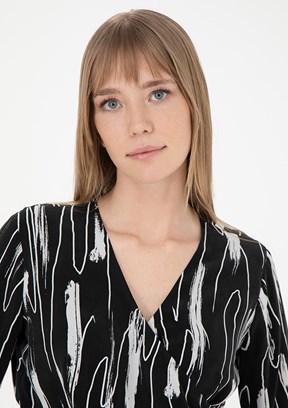 Pierre Cardin Siyah Kadın Culotte Elbise
