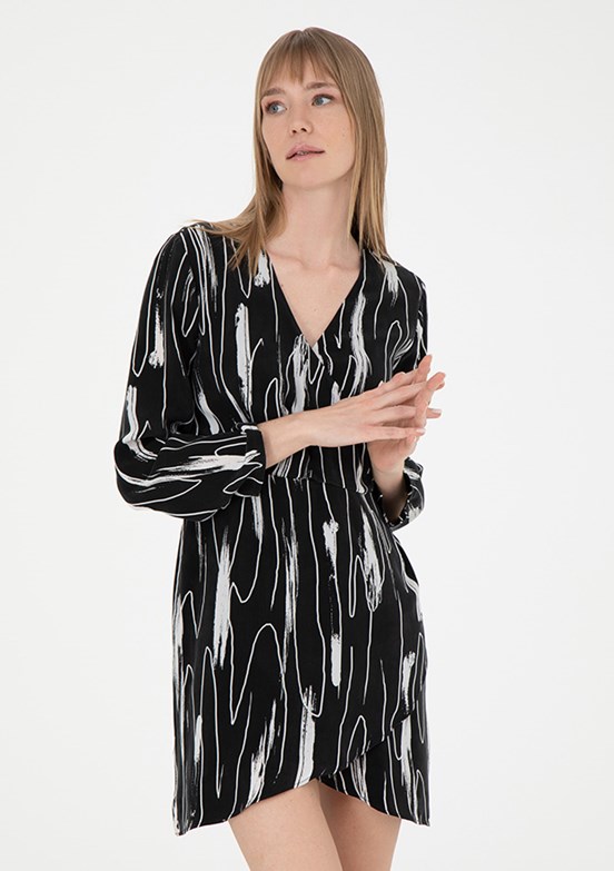 Pierre Cardin Siyah Kadın Culotte Elbise