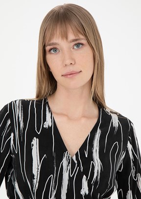 Pierre Cardin Siyah Kadın Culotte Elbise