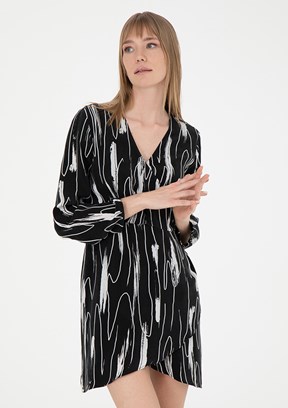 Pierre Cardin Siyah Kadın Culotte Elbise