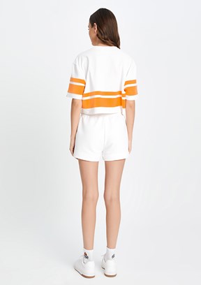 Ellesse Beyaz Kadın Baskılı T-Shirt