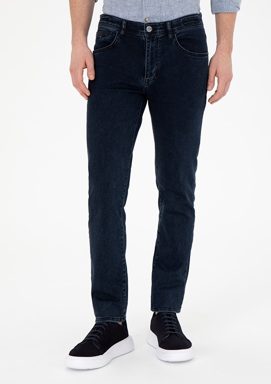 PİERRE CARDİN Lacivert Erkek Straight Jean Pantolon