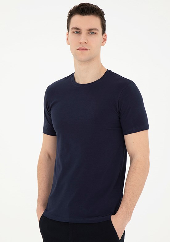 Pierre Cardin Lacivert Erkek Slim T-Shirt