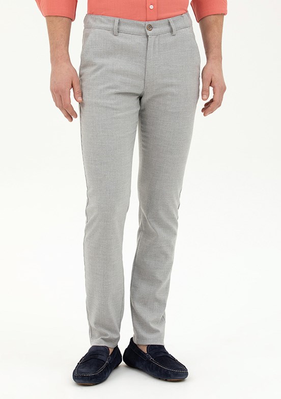 Pierre Cardin Gri Erkek Slim Pantolon
