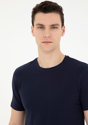 Pierre Cardin Lacivert Erkek Slim T-Shirt