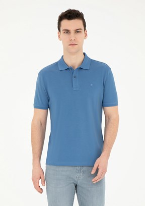 Pierre Cardin Mavi Erkek Slim T-Shirt