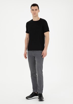 PİERRE CARDİN Gri Erkek Slim Jean Pantolon