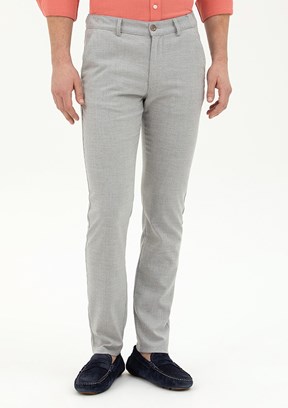 Pierre Cardin Gri Erkek Slim Pantolon