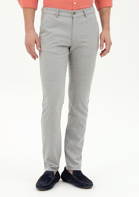 Pierre Cardin Gri Erkek Slim Pantolon