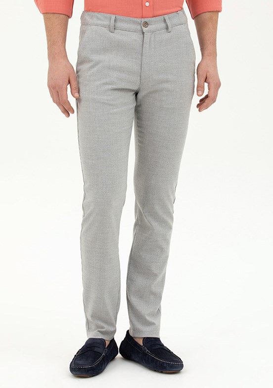 Pierre Cardin Gri Erkek Slim Pantolon