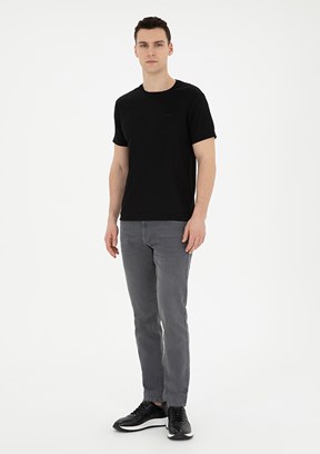 PİERRE CARDİN Gri Erkek Slim Jean Pantolon