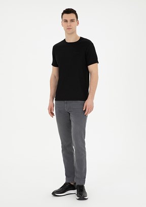 PİERRE CARDİN Gri Erkek Slim Jean Pantolon