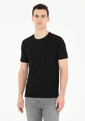 Pierre Cardin Siyah Erkek Slim T-Shirt