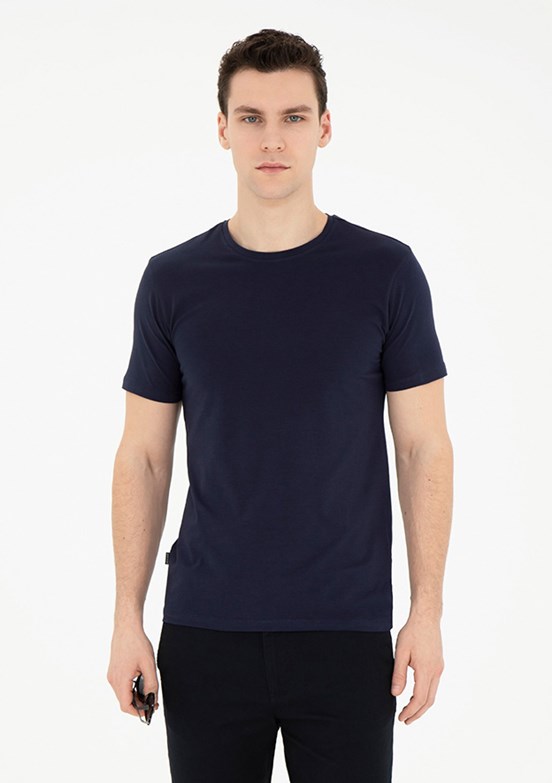 Pierre Cardin Lacivert Erkek Slim T-Shirt
