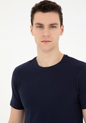 Pierre Cardin Lacivert Erkek Slim T-Shirt
