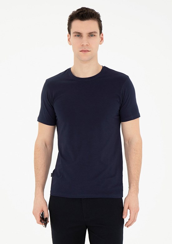 Pierre Cardin Lacivert Erkek Slim T-Shirt