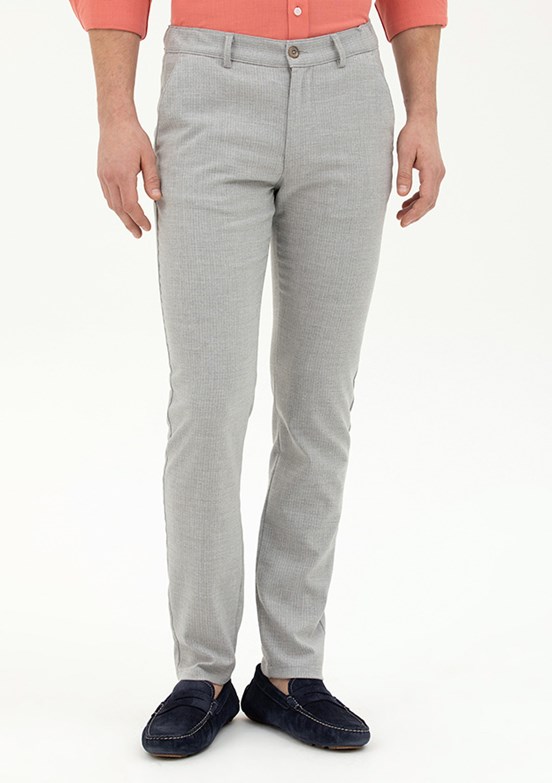 Pierre Cardin Gri Erkek Slim Pantolon