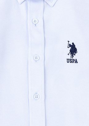 US POLO ASSN Erkek Çocuk Mavi Uzun Kol Gömlek