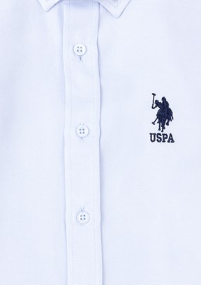 US POLO ASSN Erkek Çocuk Mavi Uzun Kol Gömlek