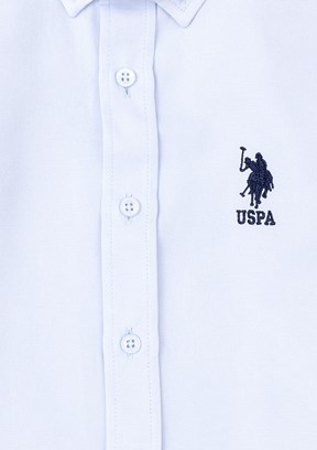 US POLO ASSN Erkek Çocuk Mavi Uzun Kol Gömlek