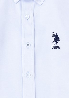 US POLO ASSN Erkek Çocuk Mavi Uzun Kol Gömlek