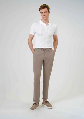 Süvari Bej Erkek Jogger Pantolon