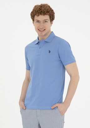 U.S. Polo Assn Mavi Erkek Slim T-Shirt