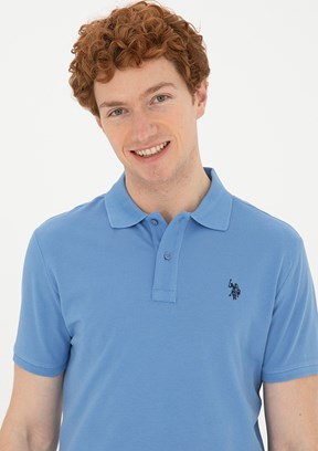 U.S. Polo Assn Mavi Erkek Slim T-Shirt