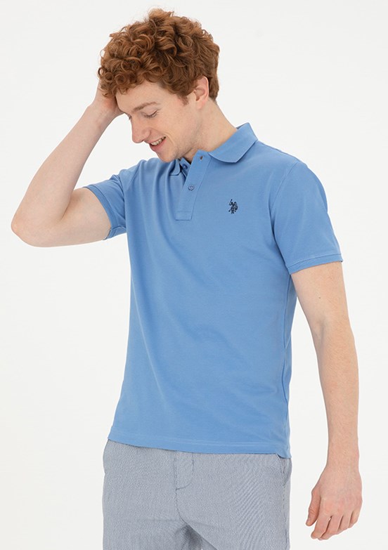 U.S. Polo Assn Mavi Erkek Slim T-Shirt