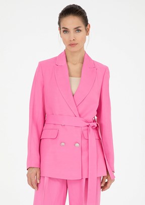 Pierre Cardin Pembe Kadın Regular Ceket