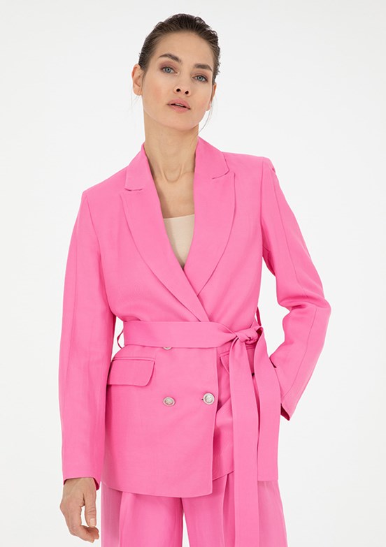 Pierre Cardin Pembe Kadın Regular Ceket