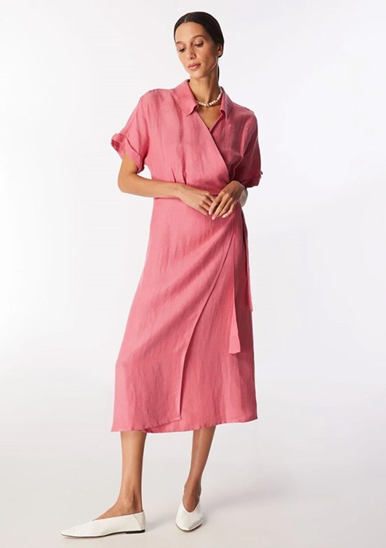 Pierre Cardin Pembe Kadın Comfort Elbise
