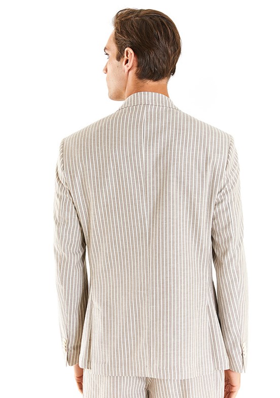 U.S. Polo Assn Bej Erkek Slim Ceket