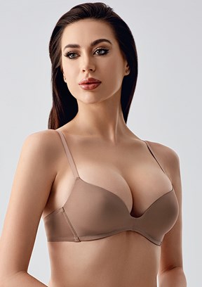 NEW BRA - 3317910000 Kadın Capucino İç Giyim Desteksiz Sütyen