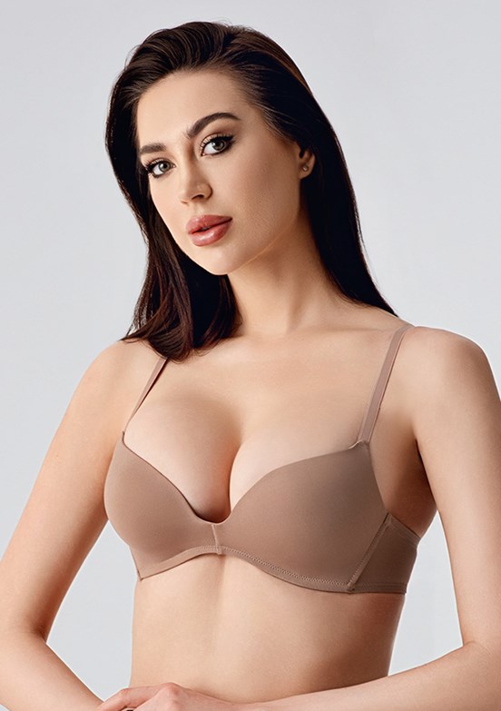 NEW BRA - 3317910000 Kadın Capucino İç Giyim Desteksiz Sütyen