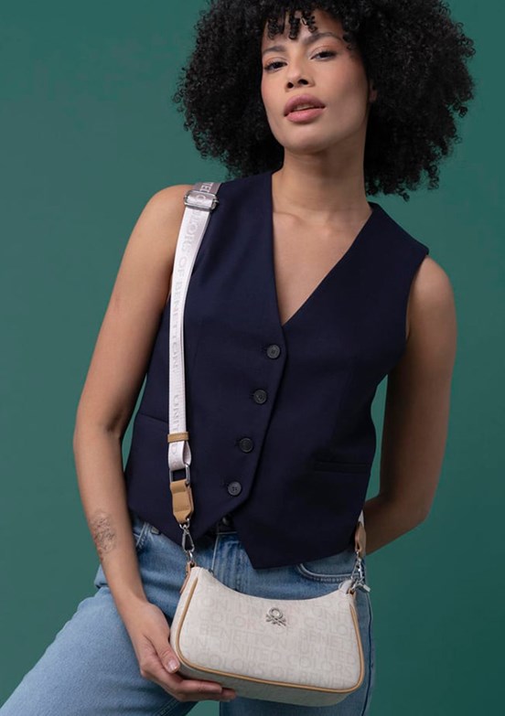 BENETTON Bej Kadın Çapraz Çanta