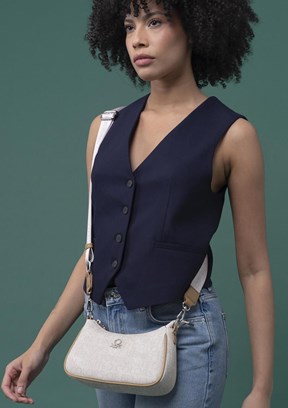 BENETTON Bej Camel Kadın Çapraz Çanta