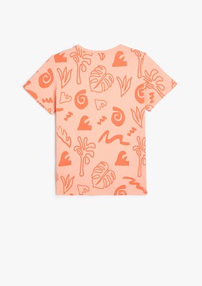 Koton Turuncu Erkek Çocuk Baskılı T-Shirt